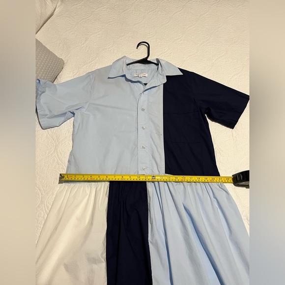 Plan C Light Blue Shirt Dress. Size M - Picture 14 of 14